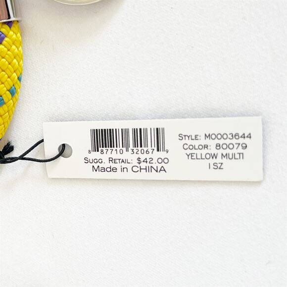 MARC JACOBS Chunky Rope Bangle Bracelet with Charm NWT - Picture 6 of 8